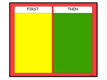 First-Then Schedule Board Freebie by Autism Classroom Resources-Christine Reeve