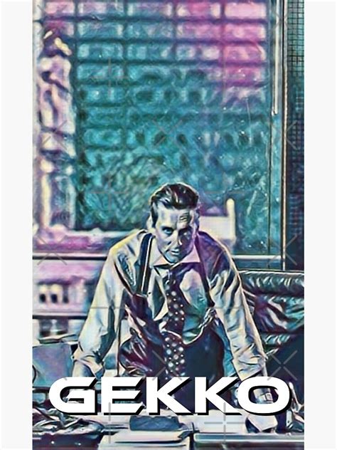 "Gekko - Gordon Gekko by Michael Douglas" Poster by IustusTitulus ...