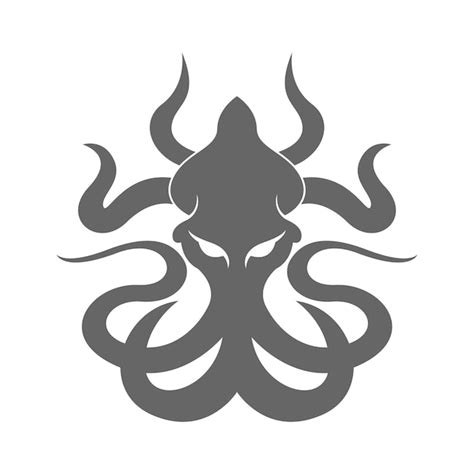 Premium Vector | Kraken logo icon illustration