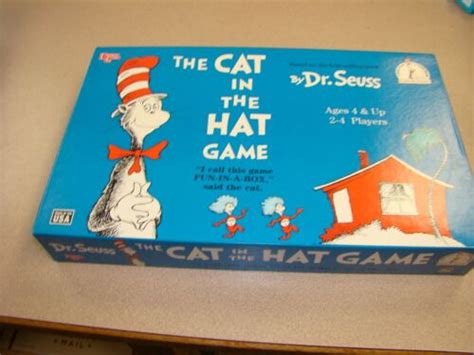 Dr. Seuss Cat In The Hat Board Game Box 2-4 Players Kids Table Top Game | eBay