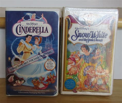 Walt Disney Masterpiece 2 VHS Tapes Cinderella Demo Tape - Etsy UK