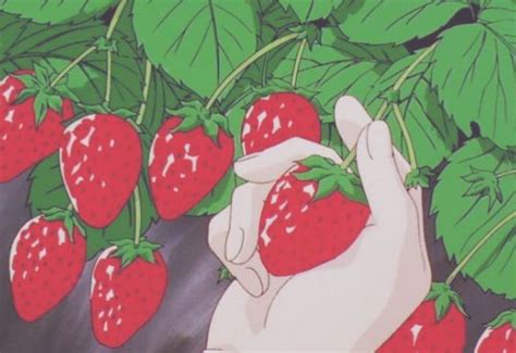 en sevdiğim pp ler | Aesthetic anime, Strawberry drawing, Anime scenery