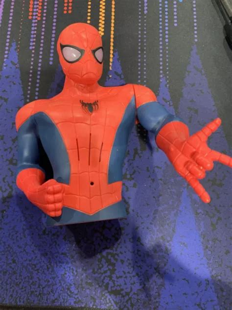 MARVEL ULTIMATE SPIDER Man Talking Interactive Hero 8+”Motion Sensor Lights Tags $14.99 - PicClick