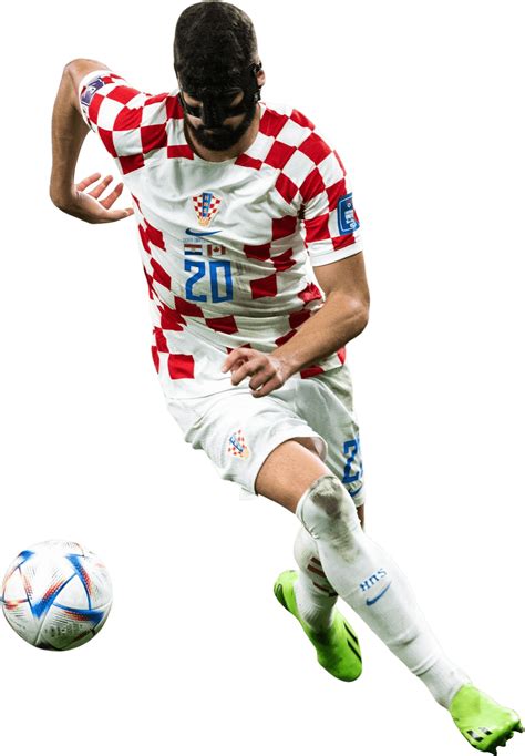 Joško Gvardiol Croatia football render - FootyRenders