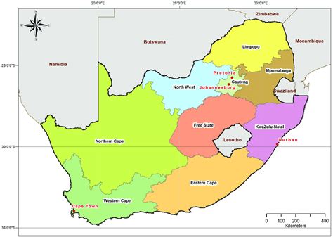 Map Of The 9 Provinces In South Africa – Topographic Map of Usa with States