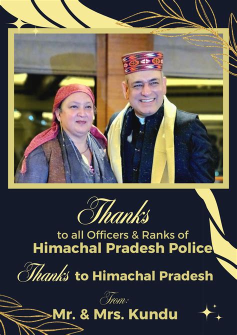 Thanks to all Officers & Ranks... - Himachal Pradesh Police