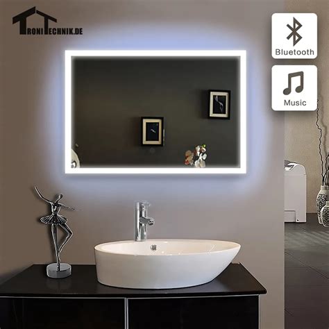 1PC 60x80cm bath mirror in bathroom Bluetooth ILLUMINATED LED GLASS ...