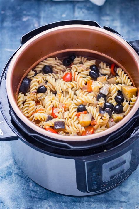 Pressure Cooker Pasta with Mediterranean Vegetables • The Cook Report