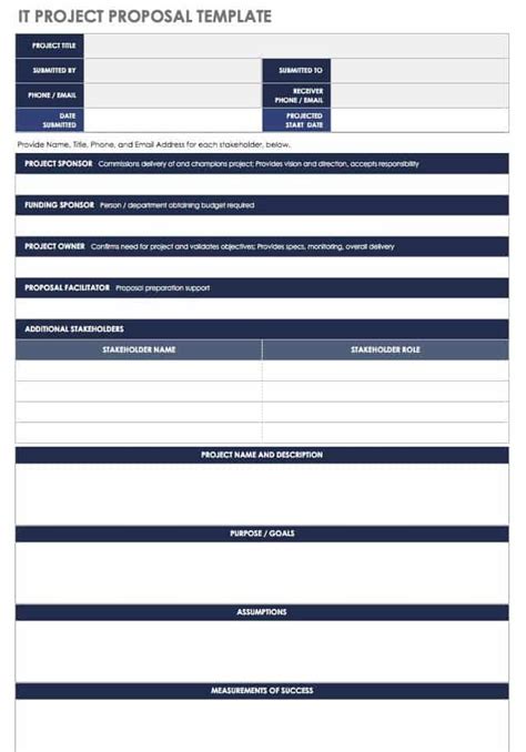 Free Project Proposal Template – Gambaran