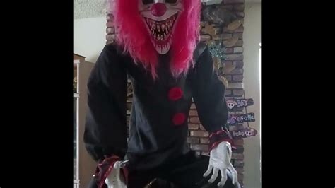 spirit halloween crouchy the clown halloween animatronic - YouTube