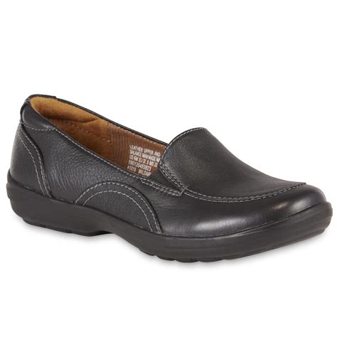 Thom McAn Women's Wilda Leather Loafer - Black | Shop Your Way: Online ...