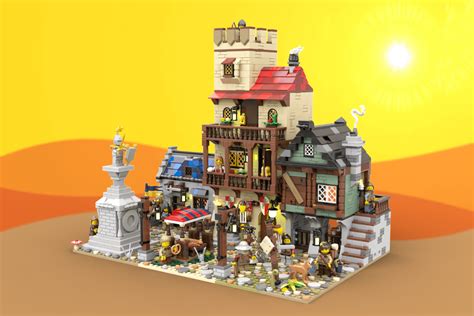 I designed a Modular Medieval Village! : r/legocastles