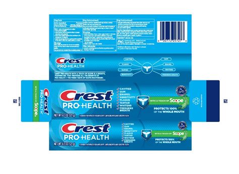 CREST PRO HEALTH WITH A TOUCH OF SCOPE- stannous fluoride paste, dentifrice