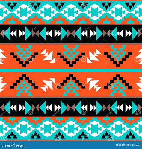 Seamless Colorful Aztec Pattern Royalty Free Stock Photo - Image: 36421215