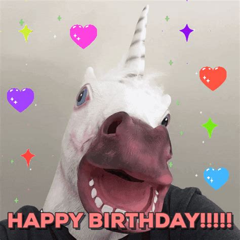 Happy Birthday Unicorn GIF by chuber channel - Find & Share on GIPHY