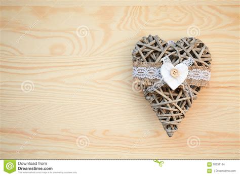 Christmas Frame: Dry Heart on the Wood Table Stock Photo - Image of heart, advent: 70231134