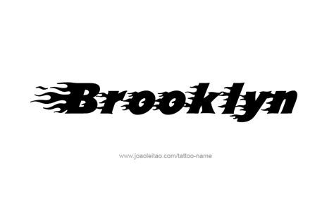 Brooklyn Name Tattoo Designs