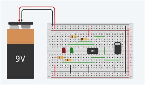 How to Make LED Flasher using 555 Timer | by Electronewbee | Medium