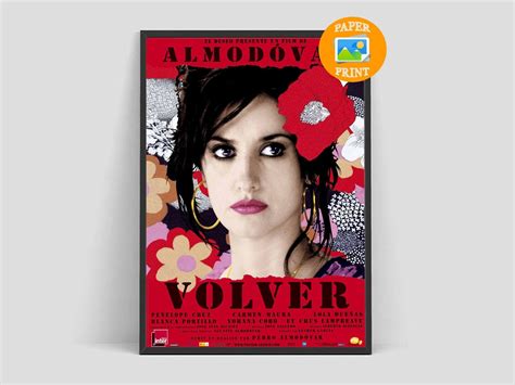 Pedro Almodovar Movie Poster Volver Art Print Retro | Etsy