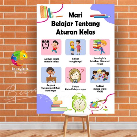 Poster Belajar Peraturan Kelas, Aturan Ruang Kelas, Pedoman Ruang Kelas, Edukasi Anak, Dll ...