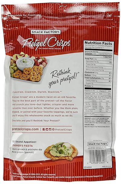 Pretzel Crisps Nutrition – Besto Blog