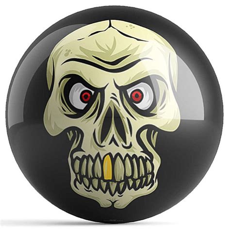 Skull Bowling ball by Dave Savage