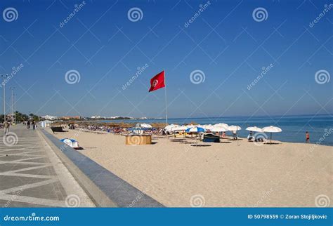 Beach in Tunisia editorial stock image. Image of pursuit - 50798559