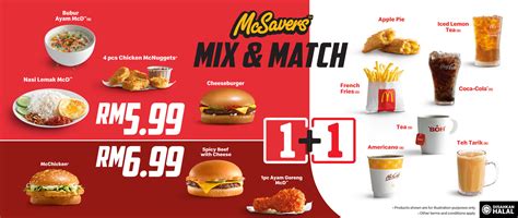 McDonald's Malaysia | Get McSavers Mix & Match For Just RM5.99