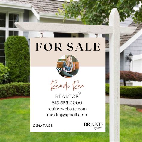 Real Estate Yard Sign Design For Sale Yard Sign Template | Etsy