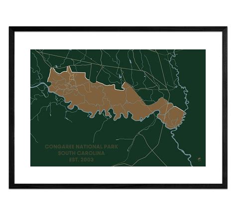 Congaree National Park Map | Congaree national park, National parks map ...