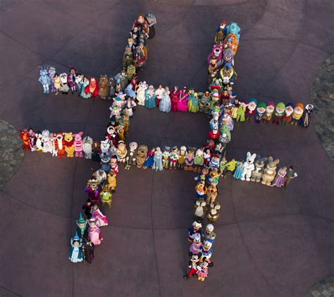 140 Disney Characters Come Together To Create The World's Best Hashtag