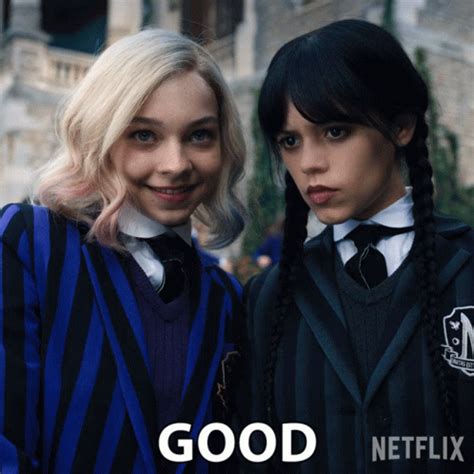 Good Wednesday Addams GIF - Good Wednesday Addams Jenna Ortega - Discover & Share GIFs