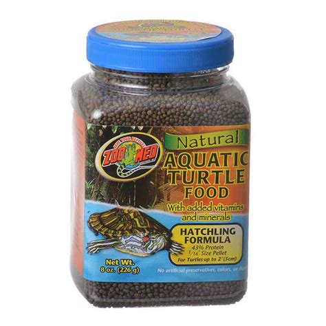 Zoo Med Natural Aquatic Turtle Food - Hatchling Formula (Pellets) 8 oz ...