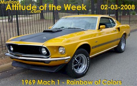 Special Yellow 1969 Mach 1 Russ Davis Performance Special / Gas Ronda ...