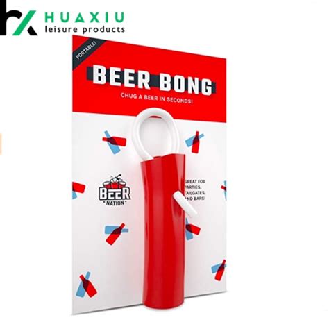 portable single beer bong funnel