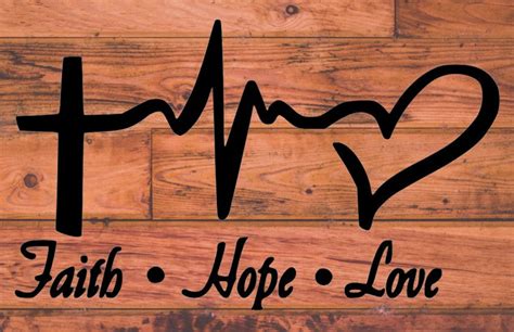 Faith Hope Love SVG PNG File | Etsy