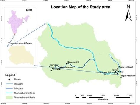 Location map of the Thamirabarani basin. | Download Scientific Diagram