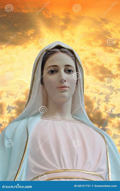 Queen of Peace stock image. Image of statue, peace, church - 68151751