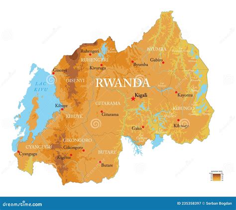 Rwanda Map. Cartoon Vector | CartoonDealer.com #191224633