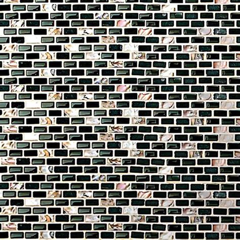 Dahli Black Brick Mosaic Tiles - Full Circle Ceramics