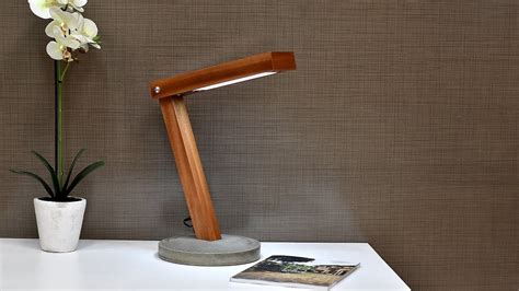 Diy LED Desk Lamp With Concrete Base - YouTube