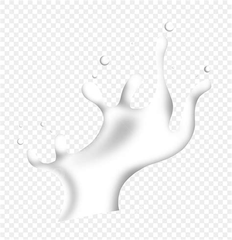 Milk Splashing White Transparent, Featured Splash Milk Illustration ...
