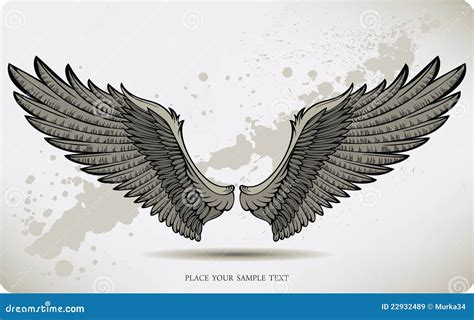 Wings, Hand Drawing. Vector Illustration. | CartoonDealer.com #22932489