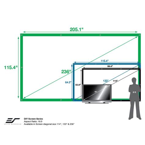 Elite Screens DIY PRO Outdoor Rear Projector Screens Various Sizes REAR-PRO-DIY