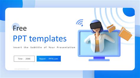 3d animated powerpoint templates free download free PPT Template