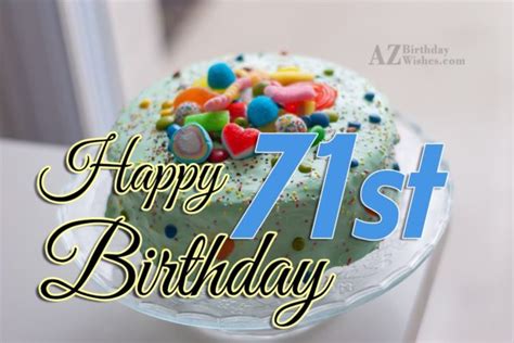 71st Birthday Wishes - Birthday Images, Pictures - AZBirthdayWishes.com