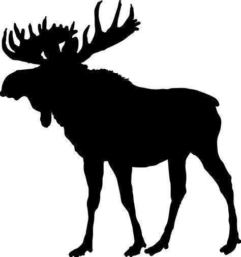 Clipart - Moose Silhouette