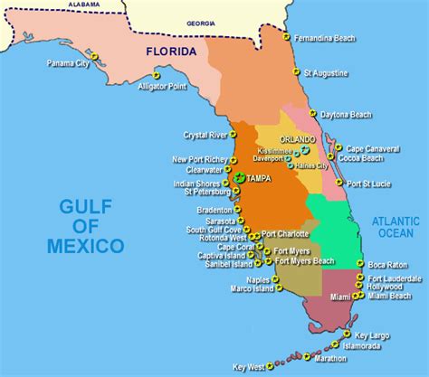 Florida Gulf Of Mexico Map