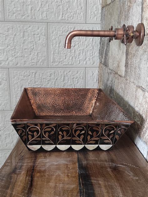 Antique Style Copper Sink Faucet Copper Wall Mount Faucet - Etsy