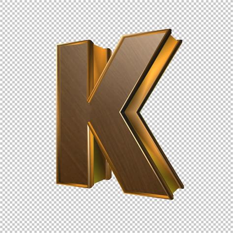 Premium PSD | Letter k 3d render